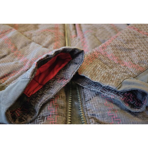 Spyder Men's Large Black/Red Full Zip Hooded Soft Shell Jacket - Picture 6 of 16